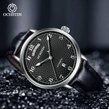 OCHSTIN Herren Uhr Automatikuhr für Herren, luxuriöse königliche Geschäfts Mechanik Sport Männer Uhr mit automatischem Datum und Tag, Lederarmband