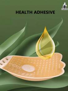 Sostén adhesivo de silicona con efecto lifting sin tirantes, para tallas grandes, invisible, sin espalda, para realce del escote, cómodo y transpirable, para vestidos y lencería