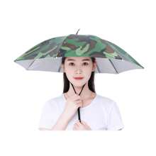 1 pieza Paraguas sombrilla de pesca, gorro de paraguas, gorro paraguas para llevar en la cabeza, gorro impermeable con sombrero plegable que permite tener las manos libres durante la actividad