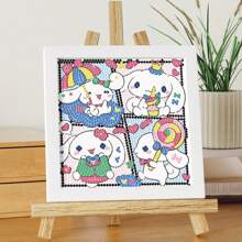Sanrio 1 Set Sanrio Hello Kitty & Friends 5D DIY Diamond Painting Kit With Frame, Cute Gift For Diamond Painting Beginner