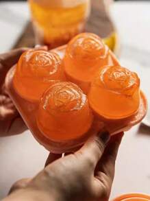 1pc,Rose Ice Cube Silicone Mold For DIY Creative Ice Cream,