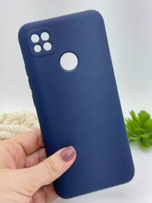Velvet Silicone Case For A22 4g / M32 - Navy Blue - View 2