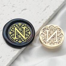 1PC 26 English Letters Wax Seal Stam, Brass Materia, Hand Stamped With Seal, For Scrapbook Envelopes Wedding Invitations Gift Card Packaging, Gift Decoration, 2.5cm/0.98in, Back To School, School Supplies - 2.5cm - View 26