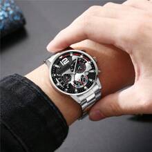 6pcs Luxury Men's Fashion Versatile Watch Accessory Set, Suitable For Attending Holiday Parties, Makes A Valuable Father's Day Gift To Cherish The Moment