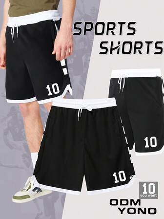 Pantalones cortos deportivos de secado rápido y transpirables para el verano, de longitud media y sueltos, para uso casual, running, fitness, baloncesto, pantalones de cinco cuartos que se pueden personalizar
