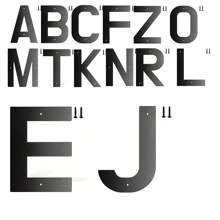 1 szt. Czarny 4" (101mm) Nowoczesny numer domu, metalowe cyfry i litery, metalowa tabliczka adresowa, zewnętrzna tabliczka na drzwi, cyfry #0-9,A-Z