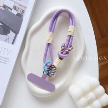 1 pieza Conector de correa de muñeca para funda de teléfono, universal antideslizante y antiperda, accesorio portátil, regalo encantador para madre, familia, amigos, cumpleaños, vacaciones, cadena de teléfono