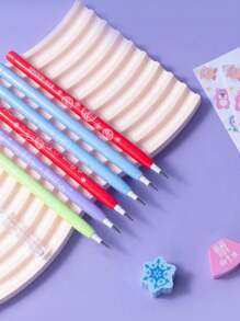 Disney 4pcs Disney Non-Sharpening HB Pencils, Elementary Student Exam Special Pencil, Children's Art And Stationery