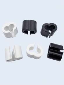 10pcs/20pcs Link Fixing Buckle, Pet Cage Iron Link Fixing Buckle, Mesh Connecting Plastic Connector Clip, For Iron Cage Installation And Fixing, Wire Fixing, Window, Wardrobe, Storage Rack