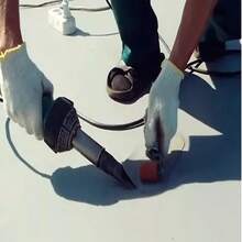 1 pieza de rodillo de silicona para pistola pulverizadora portátil de alta resistencia Leister 1600 W de 45 mm para pegar lonas - Rojo - Ver 3