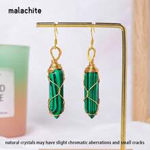 1 对天然水晶双点耳环，提升个人风水，时尚前卫的个性珠宝 - 雙尖子彈耳環 - 查看 17