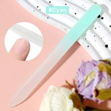 5/1PC Glass Nail Files, Glass Fingernail Files Professional Manicure Tool For Natural Nails, Gradient Color Buffer Nail Care For Salon Gift (Macaron Color)