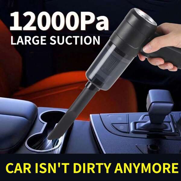 Cordless Vacuum Cleaner Small - Desktop Dust And Debris Remover - Computer Cleaning Kit Car Vacuum Cleaner Super Powerful Large Suction Car Multi-Scene Use Mini Handheld Multi-Function Portable High-Power Cordless Vacuum Cleaner For Car And Home, Dual Batteries, Handheld Portable Design, Used To Clean Car/Office/Home/Computer/Decoration
