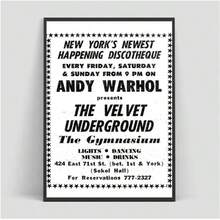 1 件可选框架海报墙艺术流行美国摇滚乐队 V-Velvet U-Underground 海报用于墙壁装饰帆布画办公室装饰家居，墙壁艺术带框架 - 彩色 - 查看 13