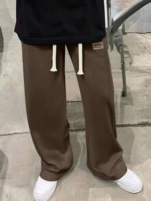 美式灯芯绒直筒裤男士宽松休闲长裤百搭春秋夏季薄款