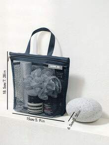 سلة الاستحمام المحمولة - حقيبة سلة استحمام مصنوعة من الشبك والشفاف، حقيبة غسيل، حقيبة أغراض التواليت، سلة، حقيبة قوية شفافة، حقيبة غسيل ، حقيبة مستحضرات التجميل، للسكن الجامعي، دورة المياه، الجيم، المخيم، حقائب استحمام سريعة الجفاف للنساء والرجال مع كابولا - متعدد الألوان - مشاهدة 9