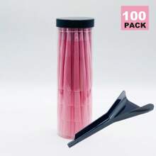 200/100/50/30 Stück Regenbogen Großformat Fertig-Cones Set - 110mm natürliche ungebleichte Drehpapiere mit Filtern, Verpackungsröhren & Trichter, ultraduenn & langsam brennende Trompetenrohr Drehpapiere | Buntes Rauchen Zubehör Set, Urlaubsgeschenke