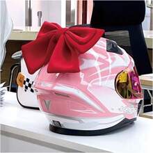 1pc Detachable Bowknot Motorcycle Helmet Decoration, Delicate Cute Girl Style Accessory For Bike Cycling