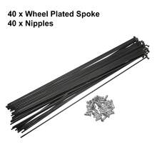 Bicycle Spokes Steel Bike Spoke With Nipples For Most Bicycle - Black 290mm 13G 40Pcs Steel - View 4