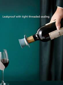 Wine Stopper, Magic Cap Silicone Wine Stopper, Soft Cork Wine Bottle Stopper To Keep Wine Fresh, Interesting & Reusable Silicone Bottle Stopper And Cap, Christmas Decorative Wine Sealer Preservation Accessory Set