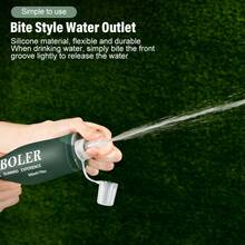 TPU Outdoor Sport Bottle Folding Soft Flask Drink Water Bottle For Running Camping Hiking Bicycle Fitness Water Bag - Multicolor - View 5