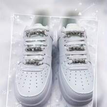35pcs Shoes & Boots Decoration, Colorful Rhinestone Circle Shoelace Buckles DIY Jewelry Making Accessories Fit For Men, Women Sports & Casual Shoes