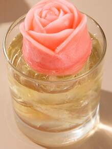 1pc,Rose Ice Cube Silicone Mold For DIY Creative Ice Cream,