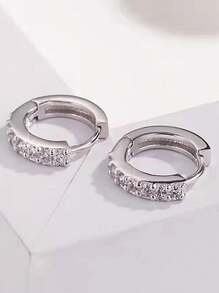 1 Pair Fashionable Earrings Hoop Earrings Personalized Circle Earrings