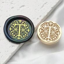 1PC 26 English Letters Wax Seal Stam, Brass Materia, Hand Stamped With Seal, For Scrapbook Envelopes Wedding Invitations Gift Card Packaging, Gift Decoration, 2.5cm/0.98in, Back To School, School Supplies - 2.5cm - View 29