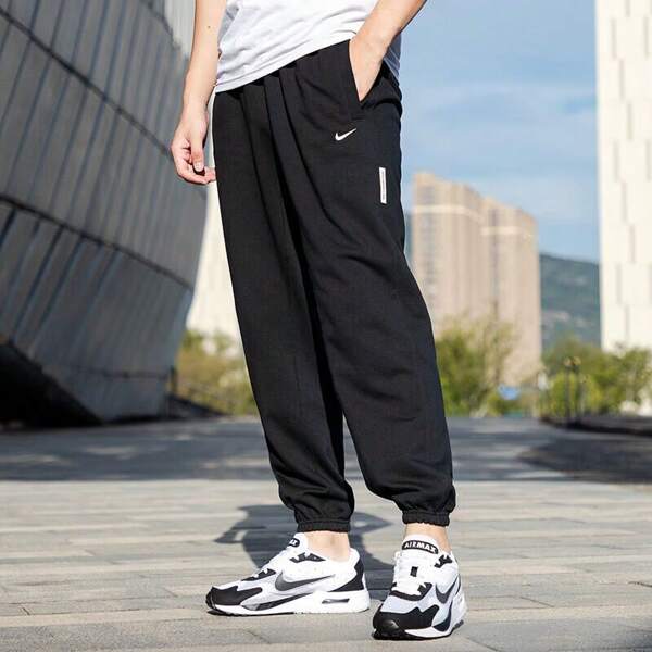 Nike Pants Men's Pants New Basketball Training Sports Pants Basic Simple Casual Closed Trousers Sweatpants CK6366-010
