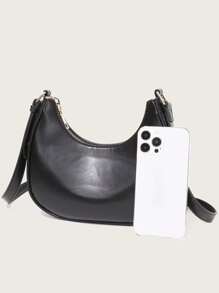 New Fashion Simple Elegant Glossy Moon Pattern Casual Classic Versatile Daily Commute Detachable Shoulder Crossbody Bag