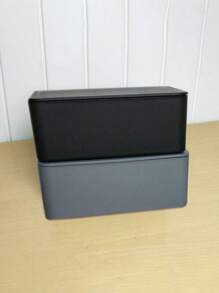 1pc Flip Top Black Paper Towels And Wipes Box Holder, Household Items, Table, Home Decor, Home Organization And Storage, Room Decor, Room Decor Bedroom, Kitchen Accessories, Kitchen Tools, Organized Kitchen, Travel, Holidays