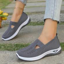 Zapatos de verano para mujer: zapatos casuales y cómodos para senderismo, zapatos planos ligeros y sencillos para todas las estaciones, calzado con