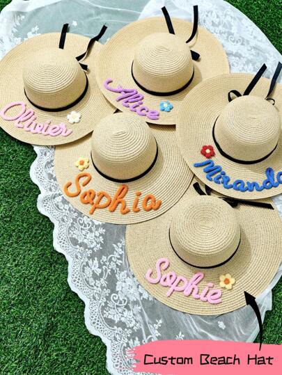 Customized Beach Hat, Bride To Be Gift, Customized Beach Hat, Personalized Hat, Beach Lady Hat, Bride Gift, Bride Party Hat, Customized Plush Beach Hat, Bride To Be Gift, Customized Beach Hat, Personalized Hat, Mother's Day Gift, Beach Bachelorette, Bride Gift, Bachelorette Favors, Bridesmaid Gifts, Durable, Colorful, Cute, Adorable, Funny, Kawaii, Middle School Students, High School Senior High School Students, College Students, University Students, Freshman, Sophomore, Underclassmen,Customized Hats,Vintage Outfit