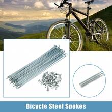 Bicycle Spokes Metal Bike Spoke With Nipples For Most Bicycle - 銀色 174mm 14G 36件金屬 - 查看 2
