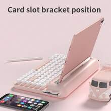 NACODEX NACODEX-AF84 Dünne Folientastatur, 84 Tasten, kabellos Bluetooth Dual-Modus, Hot-Swappable, geeignet für Frauen, Büro, Computer