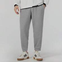 Adidas Men's Pants 2026 Spring New Basic Minimalist Training Sweatpants, Warm And Comfortable Tapered Leg Joggers IJ6882 - Light Grey - View 3
