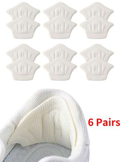 COSYLEE 6 Pairs/Set, Heel Grips For Adjusting Shoe Size, Prevent Friction, Suitable For Casual Shoes & Sneakers