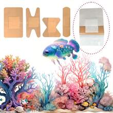 (1 Set-50/60/100pcs - Five Different Shapes Of Bandages)Multi Purpose Waterproof Bandage Made Of PE Material, Foot Wear-Resistant Patch, Creative Self-Adhesive For Emergency Kit Bag - Apricot - View 2