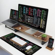 Excel Shortcut Keys Mouse Pad - Extended Large XL Cheat Sheet Gaming Mousepad | PC Office Spreadsheet Keyboard Mat | Non-Slip Stitched Edge
