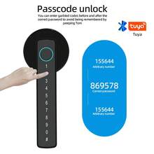 Smart Door Lock With Card Swiping Function And Supports Multiple Unlocking Methods, Suitable For Home, Hotel Apartment, Office, Etc.
