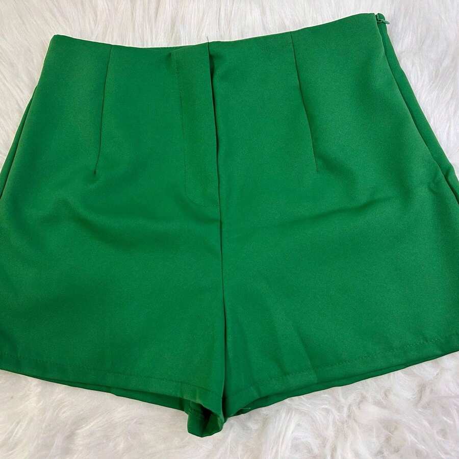 WOMEN'S TAILORED SHORTS NEW FASHION 2025 - Green - View 1