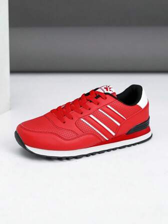 Men's Casual Sneakers, Non-Slip, Breathable, Formal Black Low-Top Sneakers, Minimalist Stylish Men's Casual Sports Shoes, Running Shoes, Solid Color, Low-Top Shoes, Rubber Shoes