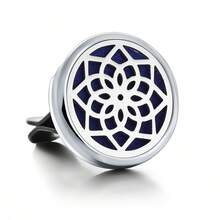 1pc Refillable Car Air Freshener Perfume Diffuser Clip, Auto Air Vent Car Interior Accessories, Car Aromatherapy Diffuser With 10pcs Pads - 30MM - View 36