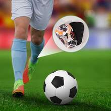 1 Pair Mini Asymmetrical Weightlifting & Football Pattern Thick Leg Guards, Adult Slip-On Style, Durable & Suitable For All Seasons - Multicolor - View 5