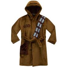 Star Wars Dressing Gown | Boys Chewbacca Fleece Dressing Gown | Kids Bathrobe | Official Merchandise | Ast UK Delivery Shipping | Trusted UK Seller | Great Gift For Kids | Perfect For Halloween, Birthdays And Christmas - Brown - View 1
