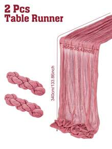 1 peça/5 peças Caminho de Mesa Dobrável Estilo Retrô Rosa de Poliéster, Decorações de Festa de Aniversário Festiva, Acessórios de Casamento, Decoração de Casa de Festa Feriado, Toalha de Mesa, Caminho de Mesa, Cobertura de Mesa, Decoração do Chá de Panela, Dia dos Namorados