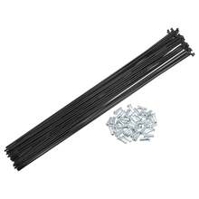 Bicycle Spokes Steel Bike Spoke With Nipples For Most Bicycle - 黑色 290mm 14G 40件鋼 - 查看 1