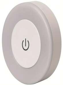 Luce notturna magnetica rotonda con porta di ricarica USB di tipo C, interruttore touch, lampada LED a 3 colori, ideale per camera da letto e corridoio - controllo touch facile, alimentata USB, luce notturna per camera da letto | Lampada elegante | Luce ricaricabile USB, Lampada USB