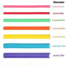 Flexible Heatless Hair Rollers - Bendy Twist Curling Rods For DIY Soft Foam Curls - Hair Styling Tools For Natural And Salon-Quality Results ,Universal Perm Curling Bar - EVA Curling Iron For Hair Care And Manual Hair Roller - Pearl Design For Beauty And Personal Care